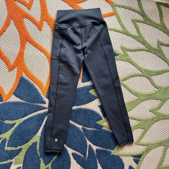 Sweaty Betty Super Sculpt 7/8 Black Leggings 60 cm Size 2 - Picture 4 of 5